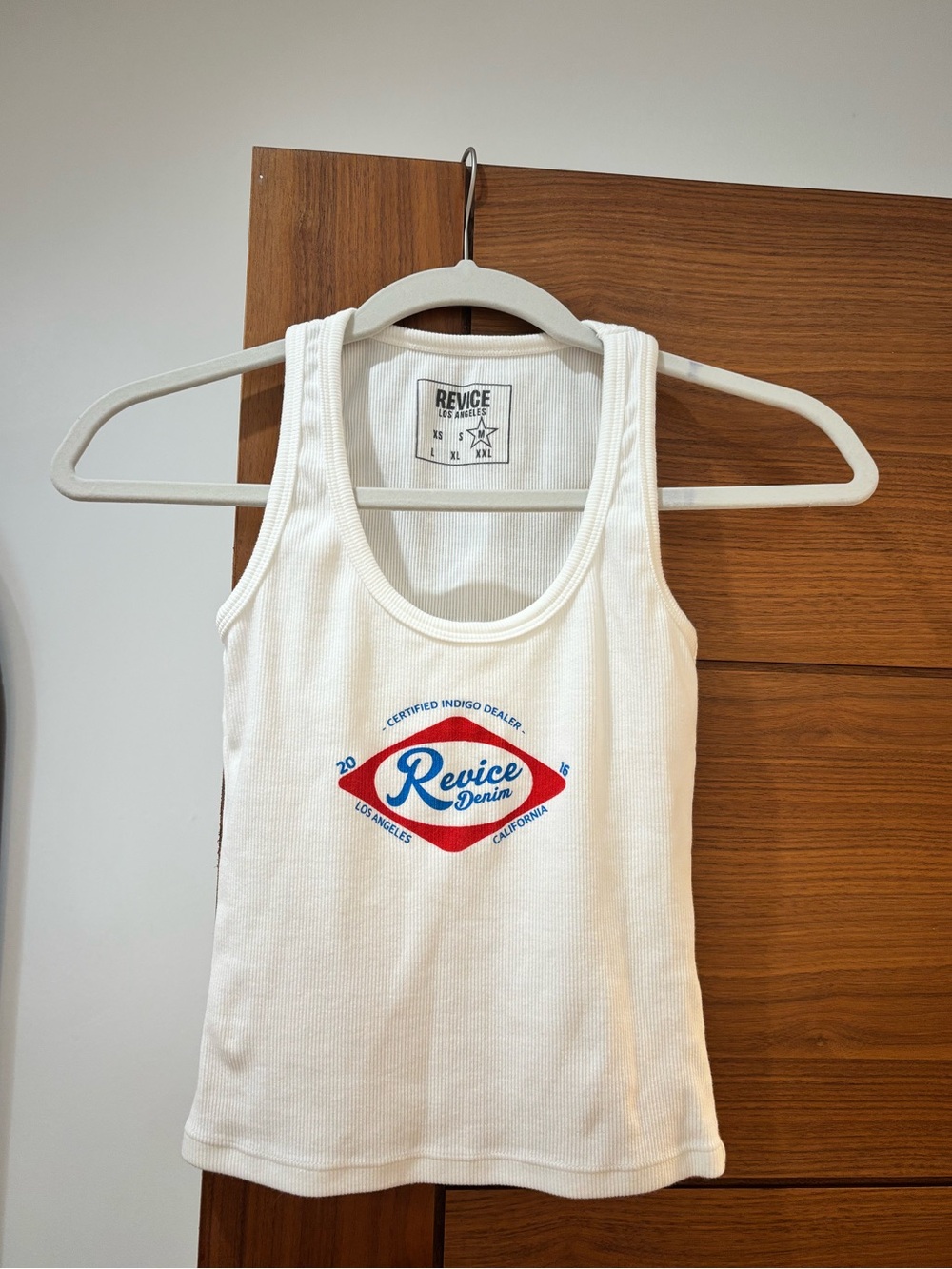 REVICE White Ribbed tank